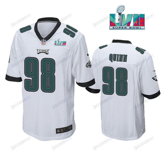 Robert Quinn 98 Philadelphia Eagles Super Bowl LVII Game Player Men Jersey - White