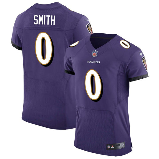 Roquan Smith Baltimore Ravens Nike Speed Machine Elite Jersey - Purple