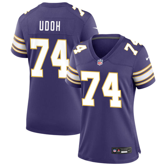 Olisaemeka Udoh Minnesota Vikings Nike Women's Classic Game Jersey - Purple