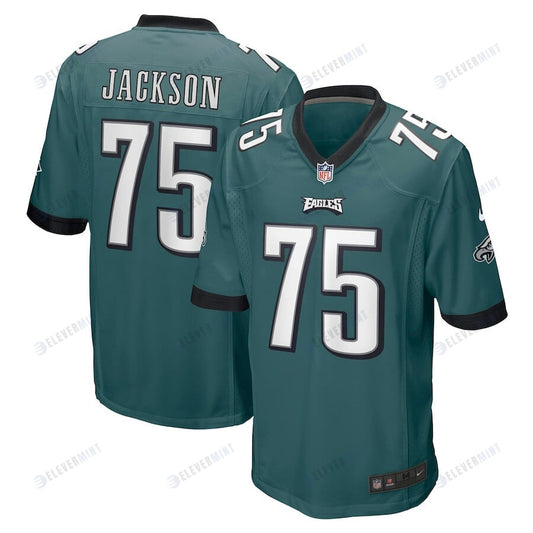 Tarron Jackson 75 Philadelphia Eagles Game Jersey - Midnight Green