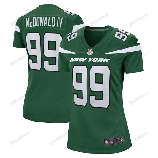 Will McDonald IV 99 New York Jets Women Game Jersey - Gotham Green