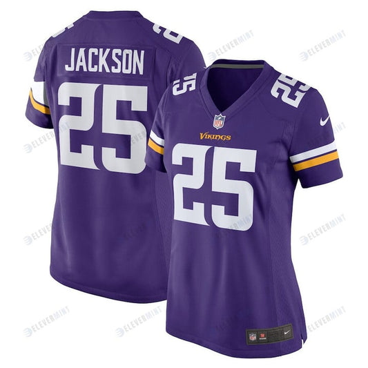 Theo Jackson 25 Minnesota Vikings Women's Home Game Player Jersey - Purple