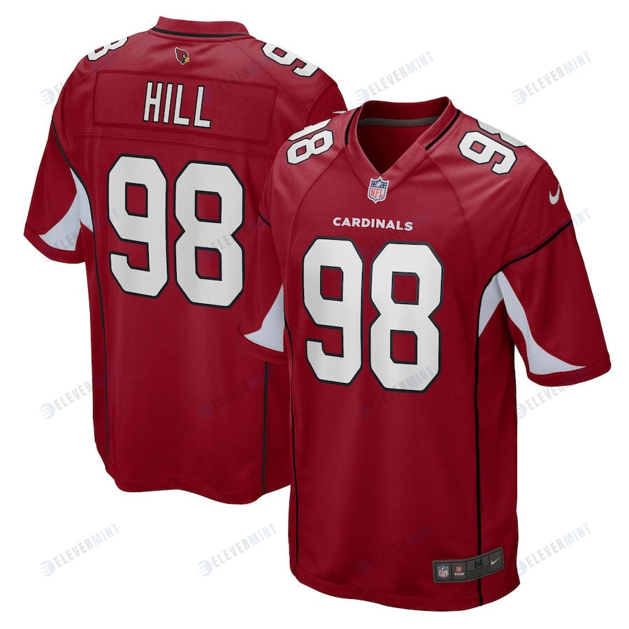 Trysten Hill 98 Arizona Cardinals Game Player Jersey - Cardinal