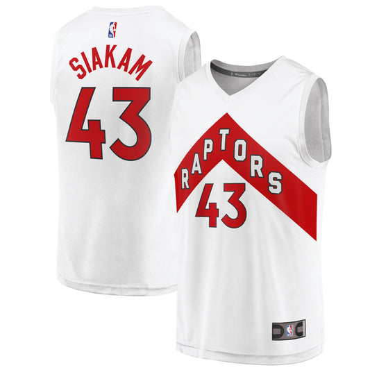 Pascal Siakam Toronto Raptors Fanatics Branded 2020/21 Fast Break Replica Player Jersey White - Association Edition