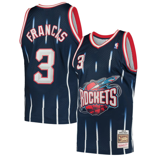 Steve Francis Houston Rockets Mitchell & Ness Hardwood Classics Swingman Jersey - Navy