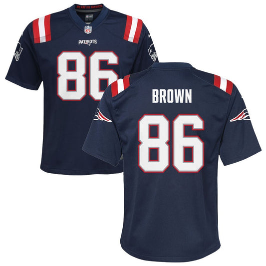 Pharaoh Brown New England Patriots Nike Youth Game Jersey - Navy