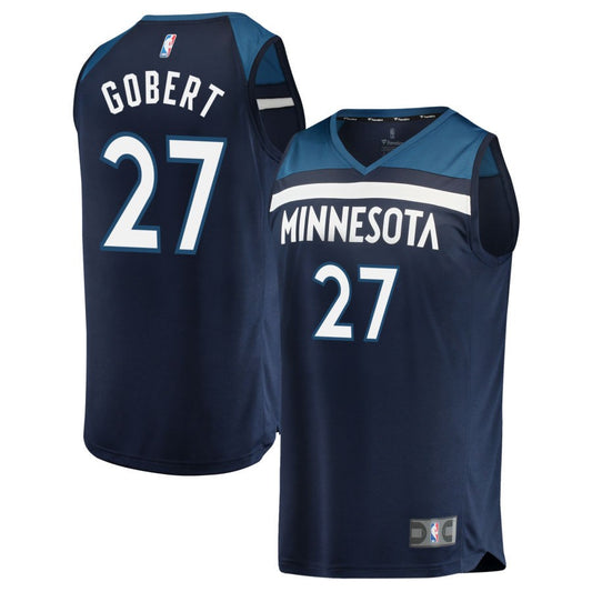 Rudy Gobert Minnesota Timberwolves Fanatics Branded Youth Fast Break Replica Jersey Navy - Icon Edition