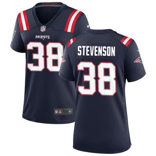 Rhamondre Stevenson New England Patriots Nike Women's Game Jersey - Navy