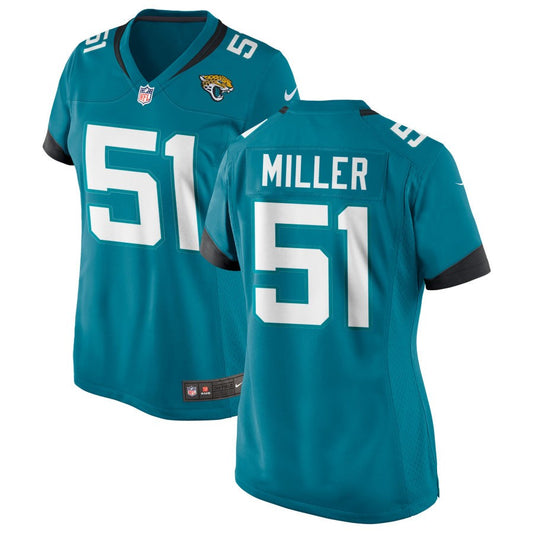 Ventrell Miller Jacksonville Jaguars Nike Women's Alternate Jersey - Teal