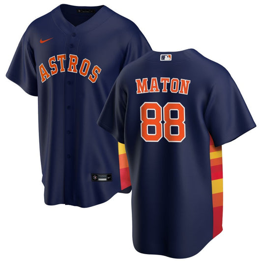 Phil Maton Houston Astros Nike Alternate Replica Jersey - Navy