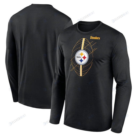 Pittsburgh Steelers Legend Icon Long Sleeve T-Shirt - Black