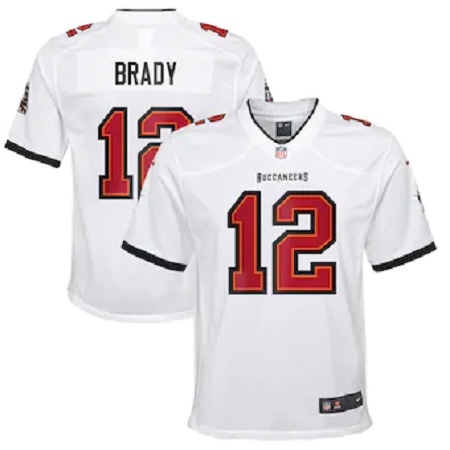 Youth Tampa Bay Buccaneers Tom Brady Game Vapor Jersey White