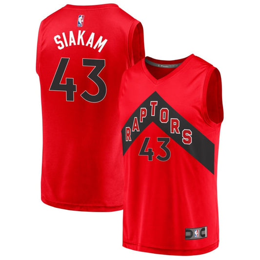 Pascal Siakam Toronto Raptors Fanatics Branded 2020 Fast Break Replica Jersey - Icon Edition - Red