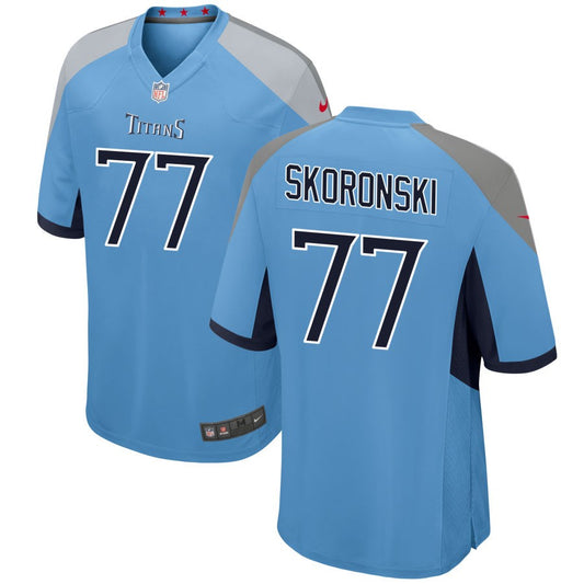 Peter Skoronski Tennessee Titans Nike Alternate Game Jersey - Light Blue