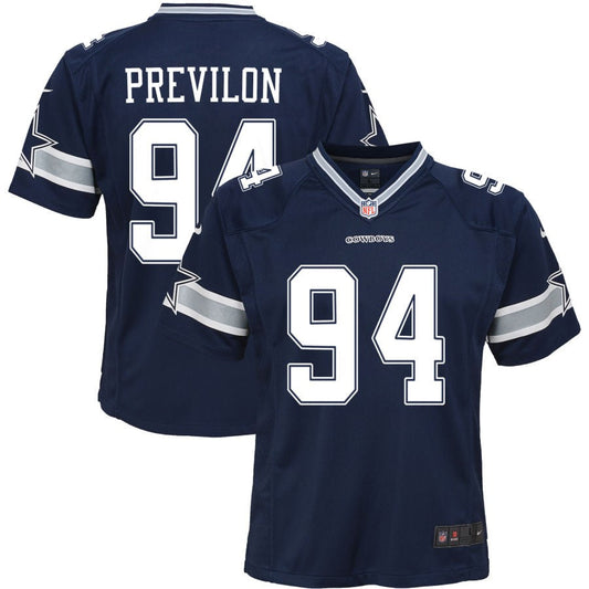 Willington Previlon Dallas Cowboys Nike Youth Game Jersey - Navy