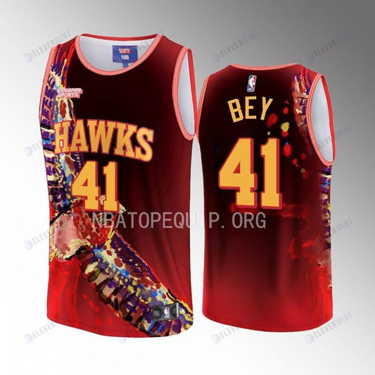 Saddiq Bey 41 Atlanta Hawks NBA & KidSuper Studios Unisex Hometown Jersey