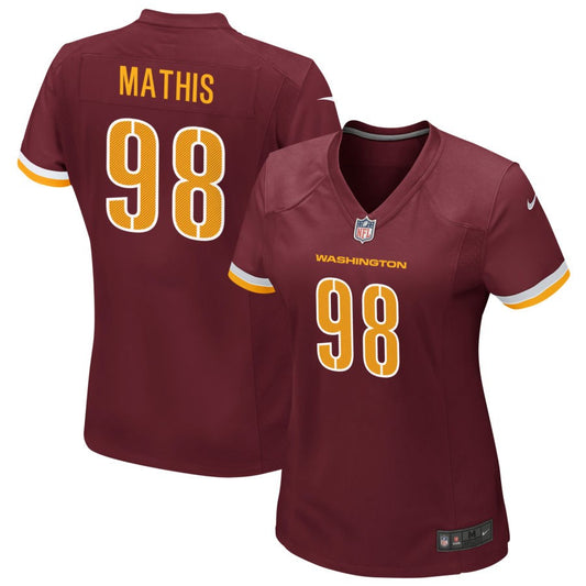 Phidarian Mathis Washington Commanders Nike Women's Game Player Jersey - Burgundy