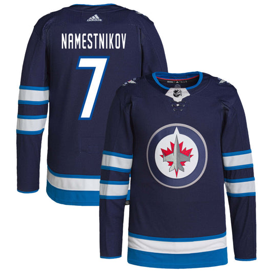 Vladislav Namestnikov Winnipeg Jets adidas Home Authentic Pro Jersey - Navy