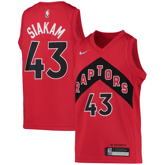 Pascal Siakam Toronto Raptors Nike Youth 2021/22 Diamond Swingman Jersey - Icon Edition - Red