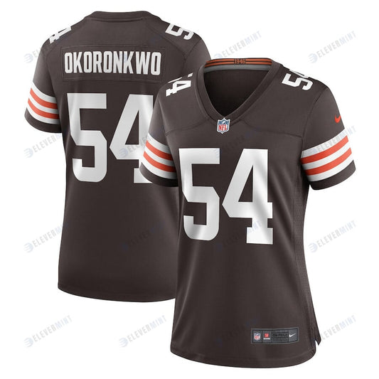 Ogbonnia Okoronkwo 54 Cleveland Browns Women's Game Player Jersey - Brown