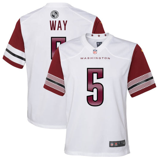 Tress Way Washington Commanders Nike Youth Game Player Jersey - White