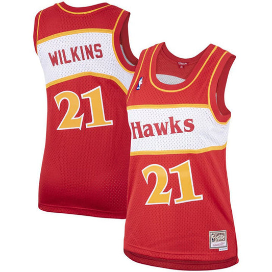 Women's Atlanta Hawks Dominique Wilkins Hardwood Classic Jersey - Red