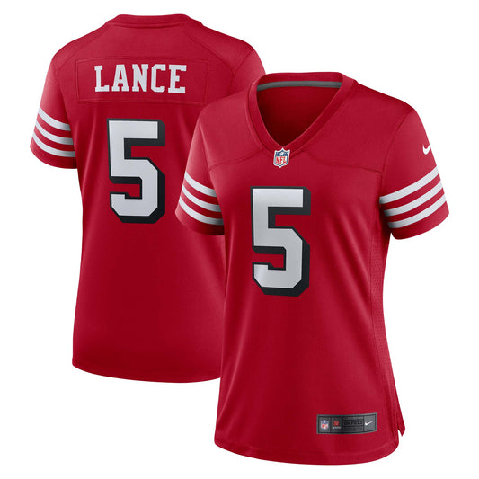 Trey Lance San Francisco 49ers Nike Women's Alternate Game Player Jersey - Scarlet