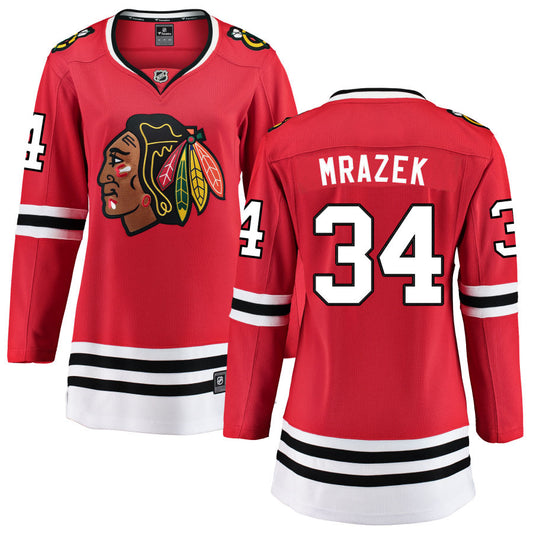 Petr Mrazek Chicago Blackhawks Fanatics Branded Women's Home Breakaway Jersey - Red