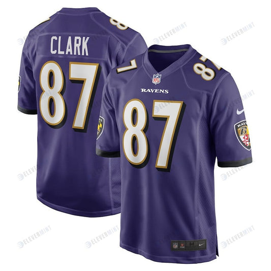 Trevon Clark Baltimore Ravens Player Game Jersey - Purple