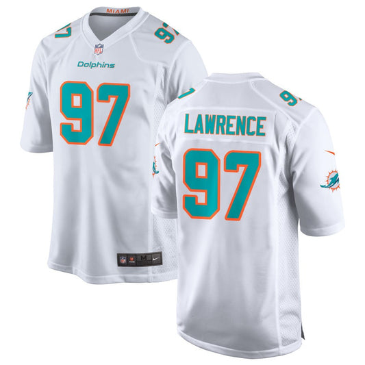 Rashard Lawrence Miami Dolphins Nike Game Jersey - White