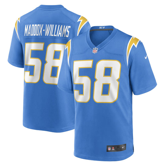 Tyreek Maddox-Williams Los Angeles Chargers Nike Game Player Jersey - Powder Blue