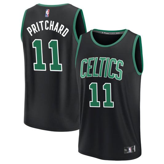 Payton Pritchard Boston Celtics Fanatics Branded Youth Fast Break Replica Jersey - Statement Edition - Black