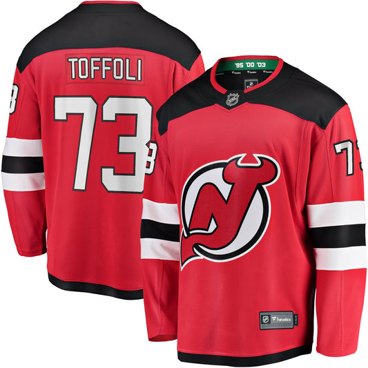 Tyler Toffoli New Jersey Devils Fanatics Branded Home Breakaway Player Jersey - Red