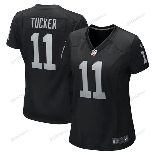 Tre Tucker 11 Las Vegas Raiders Women Team Game Jersey - Black