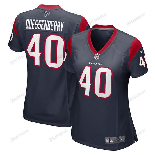 Paul Quessenberry Houston Texans Women's Game Player Jersey - Navy