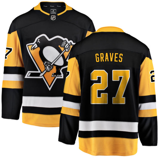 Ryan Graves Pittsburgh Penguins Fanatics Branded Home Breakaway Jersey - Black