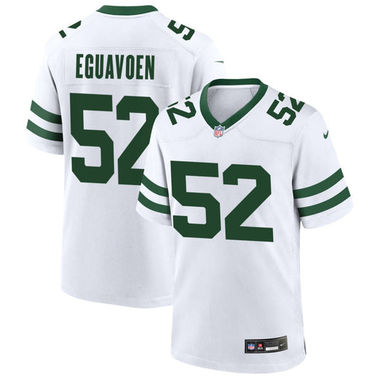 Sam Eguavoen New York Jets Nike Legacy Game Jersey - White