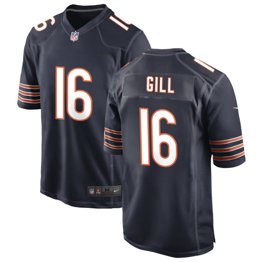 Trenton Gill Chicago Bears Nike Game Jersey - Navy