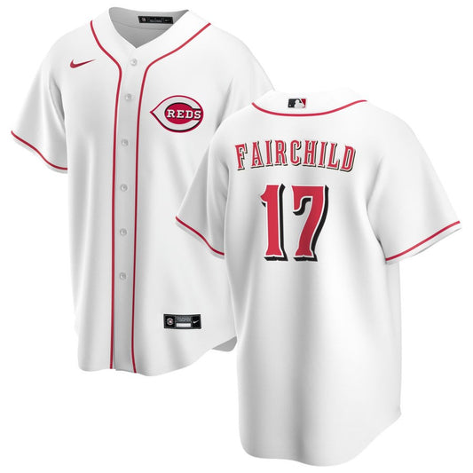 Stuart Fairchild Cincinnati Reds Nike Home Replica Jersey - White