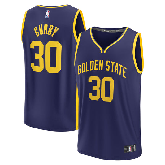 Stephen Curry Golden State Warriors Fanatics Branded Youth Fast Break Player Jersey - Statement Edition - Navy