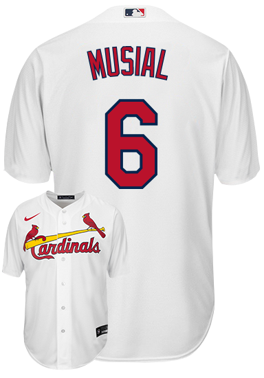 Stan Musial Jersey - St Louis Cardinals Replica Adult Home Jersey