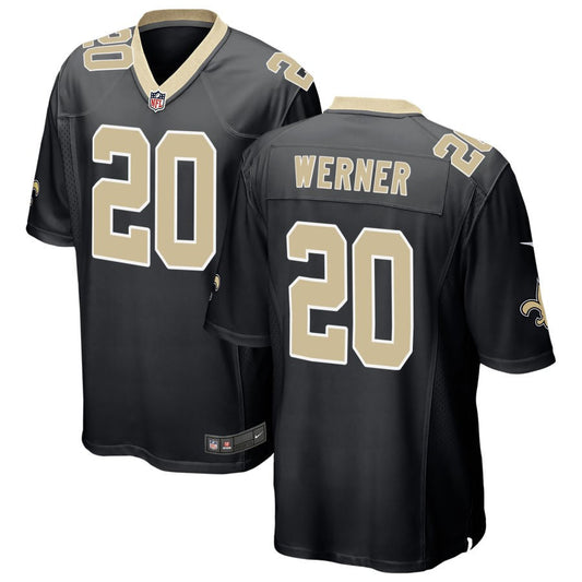 Pete Werner New Orleans Saints Nike Game Jersey - Black