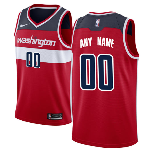 Washington Wizards Nike Swingman Custom Jersey Red - Icon Edition