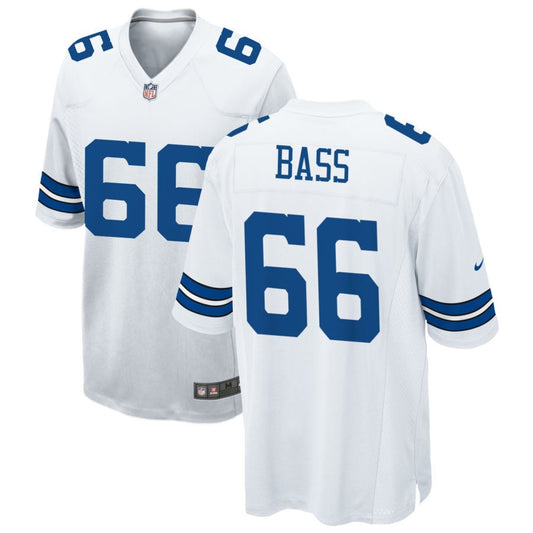 T.J. Bass Dallas Cowboys Nike Game Jersey - White