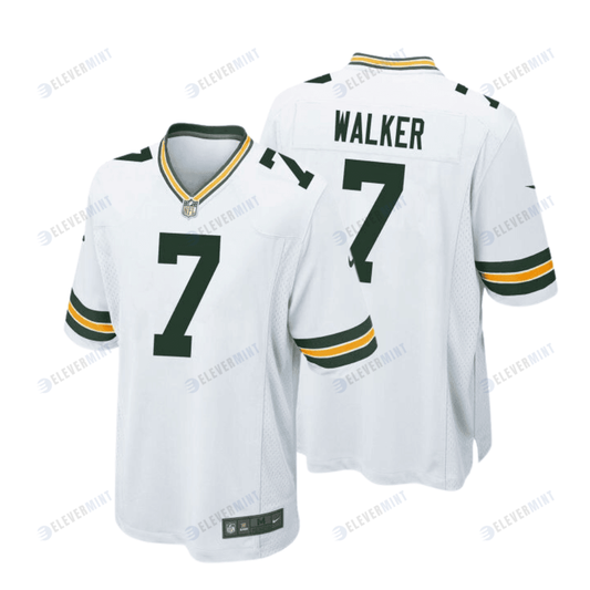 Quay Walker 7 Green Bay Packers Men Away Game Jersey - White