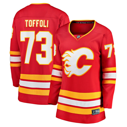 Tyler Toffoli Calgary Flames Fanatics Branded Women's Home Breakaway Player Jersey - Red