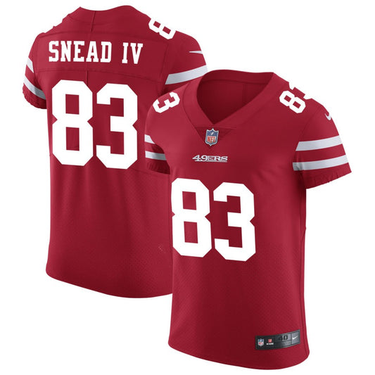 Willie Snead IV San Francisco 49ers Nike Vapor Untouchable Elite Jersey - Scarlet