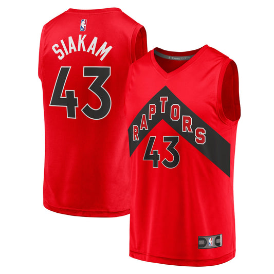 Pascal Siakam Toronto Raptors Fanatics Branded Youth 2021/22 Fast Break Replica Jersey - Icon Edition - Red