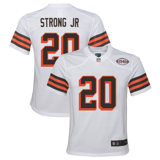 Pierre Strong Jr Cleveland Browns Nike Youth Alternate Jersey - White