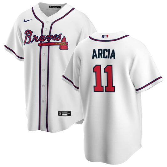 Orlando Arcia Atlanta Braves Nike Home Replica Jersey - White